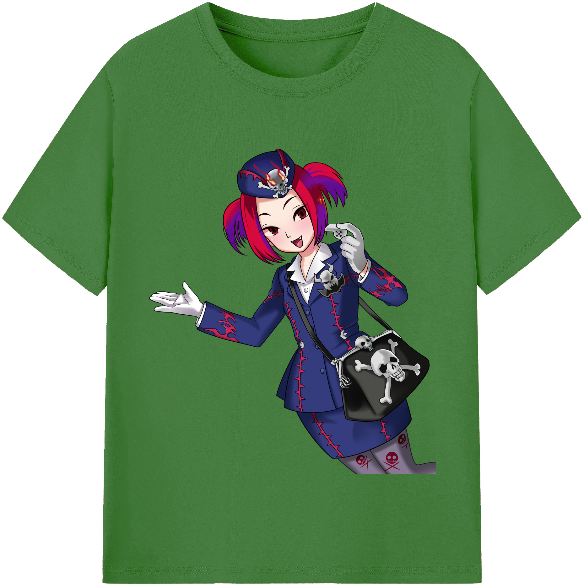 （画像用） 遊☆戯☆王 Yu-Gi-Oh! レディースカジュアルプリントTシャツ（綿100％）